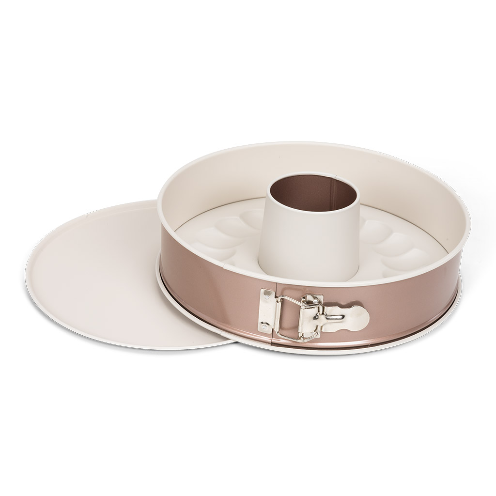 Patisse Ceramic Series Deep Round Springform Pan with double non-stick  ceramic coating, 7-1/8 and 3-1/4, White/Copper